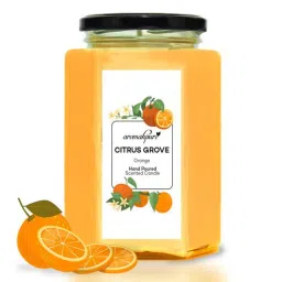 aromahpure Hexa Orange Soy Wax Scented Candle-picture-16