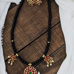 VEDAJ Unisex Black Jewellery Set-image-85