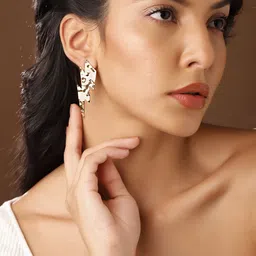 Priyaasi Gold-Plated Contemporary Studs-86