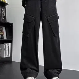 StyleCast x Revolte Men Loose Fit Easy Wash Cargos Trousers-picture-37