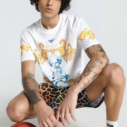 Puma Men Melo Golden Oversized Basketball T-shirt-image-88