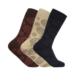 VINENZIA Men Pack Of 3 Patterned Calf-Length Socks-18