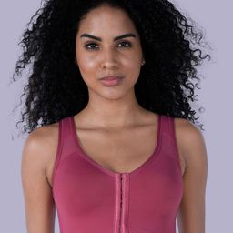 Soie Women Front Closure Full Coverage Non Padded Non Wired Posture Correction Bra-image-74