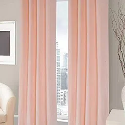 Aura Peach-Coloured Window Curtain-image-57
