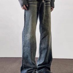HERE&NOW Men Low Distress Heavy Fade Jeans-image-37