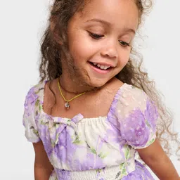 THE CHILDREN'S PLACE Floral Print Flared Sleeve Fit & Flare Dress-picture-25