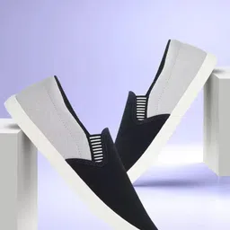 HOTSTYLE Men Striped Slip-On Sneakers-14