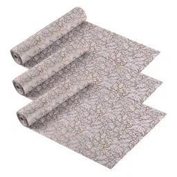 Kuber Industries White Set of 3 Regular Shelf Liner Organisers-44