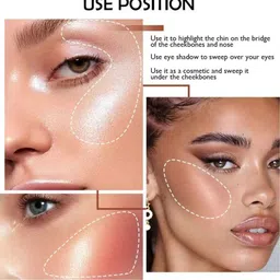 FT FACE TECH Magic Blossom 2 In 1 Eyeshadow And Highlighter Palette - 20 g image 5