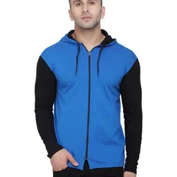 Blisstone Men Hooded Colourblocked Slim Fit T-shirt-picture-37