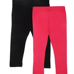 De Moza Girls Pack Of 2 Ankle-Length Leggings-31