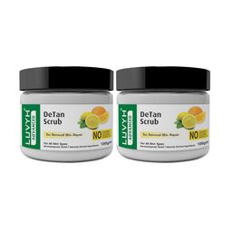 LUVYH Advanced Set of 2 De-Tan Scrub for Tan Removal Skin Repair - 100 g Each-12