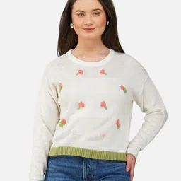 JoE Hazel Floral Embroidered Pullover-picture-7