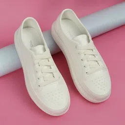 max Women Perforations PU Sneakers-image-93
