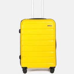 Teakwood Leathers Solid Hard Sided 360-Degree Rotation Medium Size Trolley Bag - 57L-6