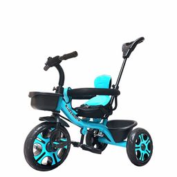 KIDSMATE Kids Tricycle With Safety Guard Rail Parental Control & Seat Belt-image-23