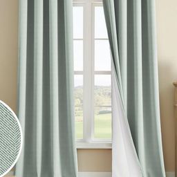 Myntra Elegant Homes Sea Green Set of 2 Black Out Long Door Curtain-image-89