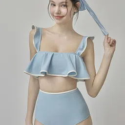 LULU & SKY Square Neck Swim Bikini Set-image-93
