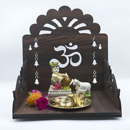 OLIVE TREE Brown Textured Wooden Home Temple-picture-23