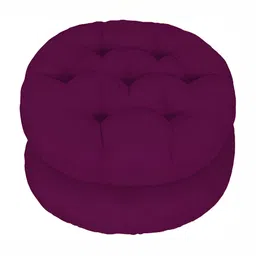 DADDY COOL Violet 2 Pieces Cotton Round Cushion Chair Pads-picture-44