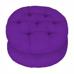 DADDY COOL Purple 2 Pieces Cotton Round Cushion Chair Pads-image-91