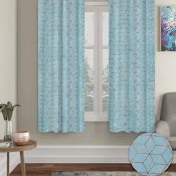 Aura Blue 2 Pieces Velvet Blackout Window Curtains-image-38