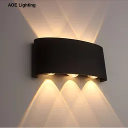 SPARK WORLD Black 2 Pieces Acrylic Contemporary Rectangle Shaped Wall Lamp-51