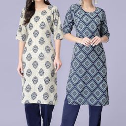 7Threads Pack Of 2 Printed Kurta with Trousers-picture-13