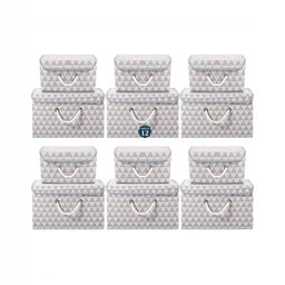 Aura Grey Set of 6 Reusable Drawer Organiser Organisers-17