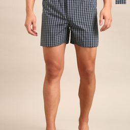 Joven Pack Of 2 Checked Pure Cotton Boxers JB2C021-image-14
