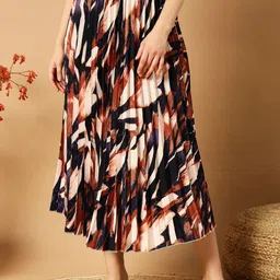 LookShine Printed Flared Midi Skirts-picture-58