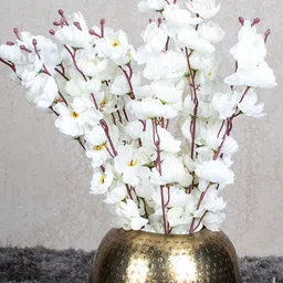 MARKET99  White & Brown Blossom Artificial Flowers-image-25
