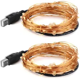 ENORMITY 2Pcs Rice Shape String Lights image 1