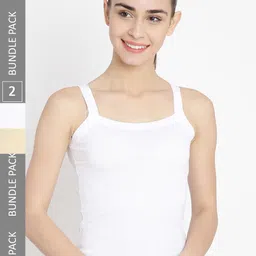 Leading Lady Women Pack Of 2 Pure Cotton Camisoles-image-30