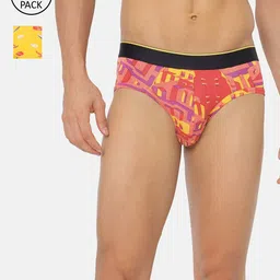 bummer Men Pack Of 2 Printed Micro Modal Mid Rise Basic Brief-picture-50