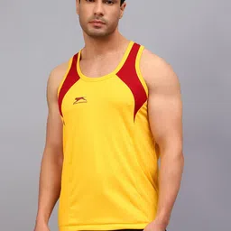 Shiv Naresh Pack Of 2 Rich Sleeveless Basic Innerwear Vests 208_Yellow/Maroon_Vest-83