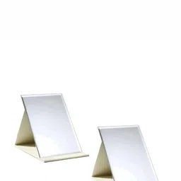 YELONA White 2 Pieces Foldable Table Top Makeup Mirror-22