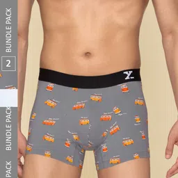 XYXX Pack Of 2 Printed Surf Intellifresh Breathability Cotton Trunks XYTRNK2PCKN655-picture-26