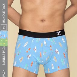 XYXX Pack of 2 Printed Surf Intellifresh Breathability Cotton Trunks XYTRNK2PCKN647-picture-18