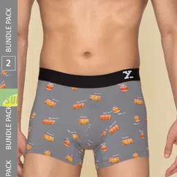 XYXX Pack Of 2 Printed Surf Intellifresh Breathability Cotton Trunks XYTRNK2PCKN648-picture-27