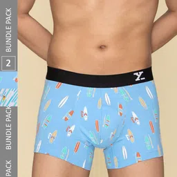 XYXX Pack Of 2 Printed Surf Intellifresh Breathability Cotton Trunks XYTRNK2PCKN650-picture-51