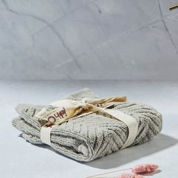 Fabindia Grey 2 Pieces Textured Mirh Cotton Face Towel-image-49