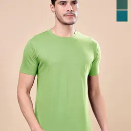 TQH Men Pack of 3 Dry Fit Solid Round Neck Slim Fit T-shirts-picture-16