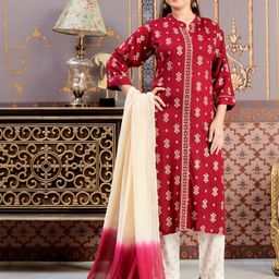 Muhuratam Girls Printed Kurta Set-image-101