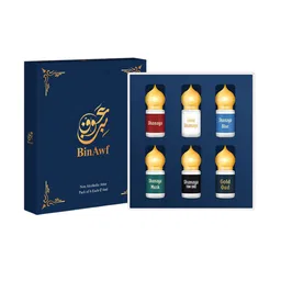 BinAwf Set Of 6 Shanaya Long Lasting Attar Combo - 6ml Each image 1