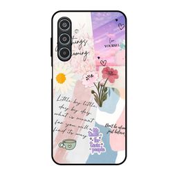 QRIOH Silicone Floral Printed Samsung Galaxy M35 5G Back Case-image-84
