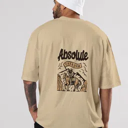 Moda Rapido Men Printed Drop-Shoulder Sleeves Oversized T-shirt-image-99