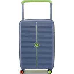 Nasher Miles Unisex Dubai Polypropylene Medium Grey & Green Trolley Bag - 24 Inch (65 cm)-image-87