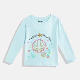 makemyfab Kids Girls Graphic Printed Pure Cotton T-Shirt-picture-2