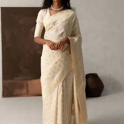 HERE&NOW Woven Design Silk Cotton Banarasi Saree-picture-43